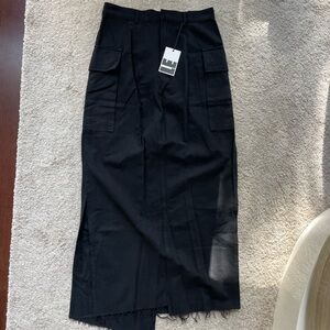 Local European black maxi skirt